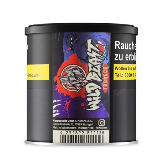 187 Strassenbande Shisha Tabak 200g - Wild Beast